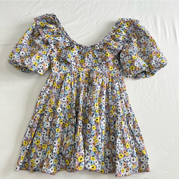 Agua By Agua Bendita Short Dress Flor La Fania Lila Size Small - Picture 2 of 10